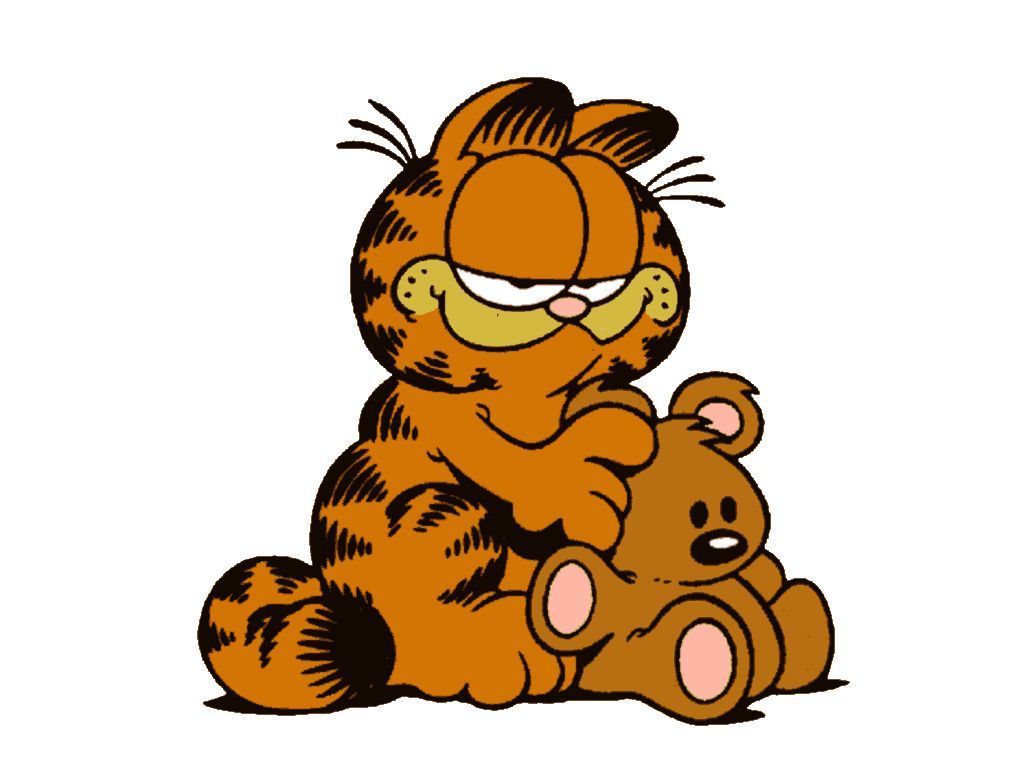 1024x768 Cartoon Tabby Cat
