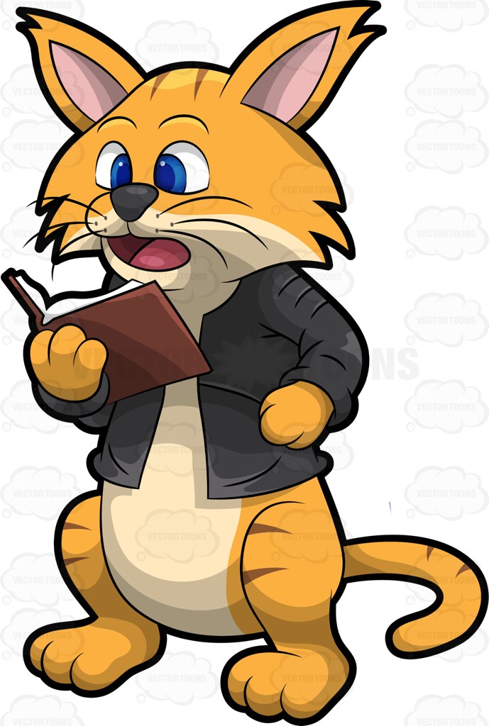 689x1024 Reading Cat Clipart Amp Reading Cat Clip Art Images