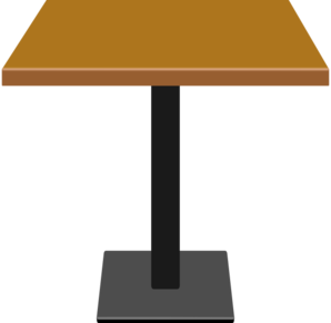 298x291 Small Wood Table Clip Art