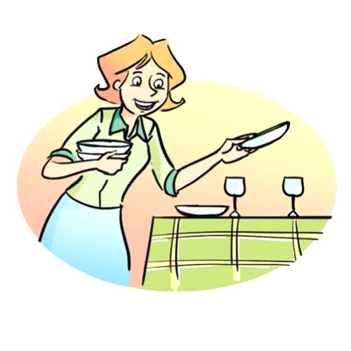 500x500 Dinner Table Setting Clipart Dinner Table Clip Art Family Dinner