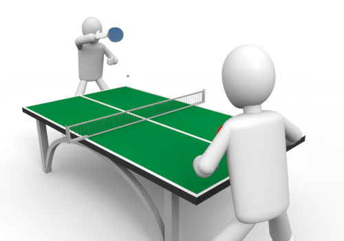 500x350 Image Of Playing Table Tennis Clipart