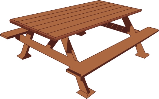 525x326 Picnic Table Clip Art