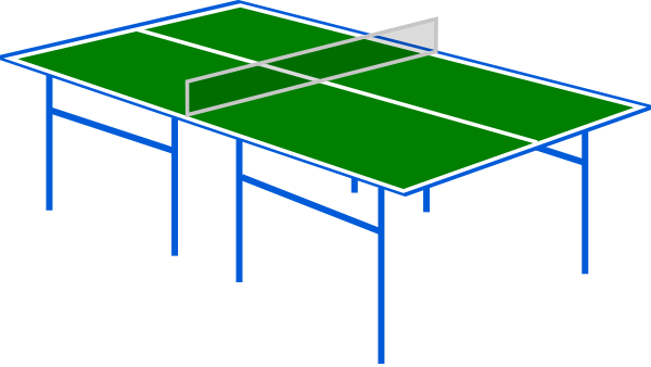 600x338 Ping Pong Table Clipart