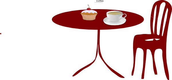 600x280 Table Chair Cupcake Coffee Clip Art At Vector Dining Room Chairs