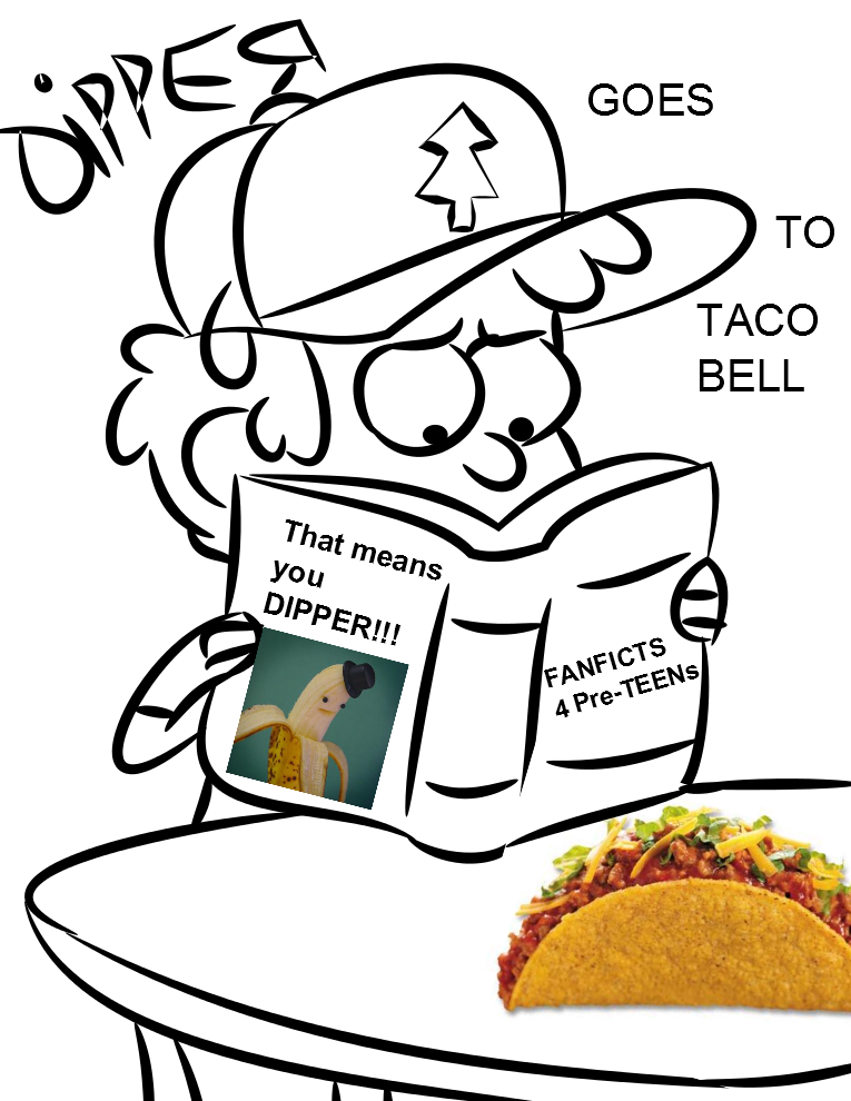 Dipper goes to taco bell. Taco Bell Диппер. Тако Белл Гравити Фолз. Тако Белл фанфик. Taco Bell Гравити Фолз.