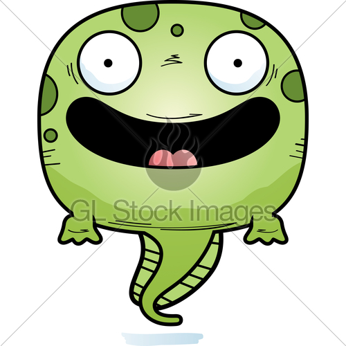 500x500 Smiling Cartoon Tadpole Gl Stock Images