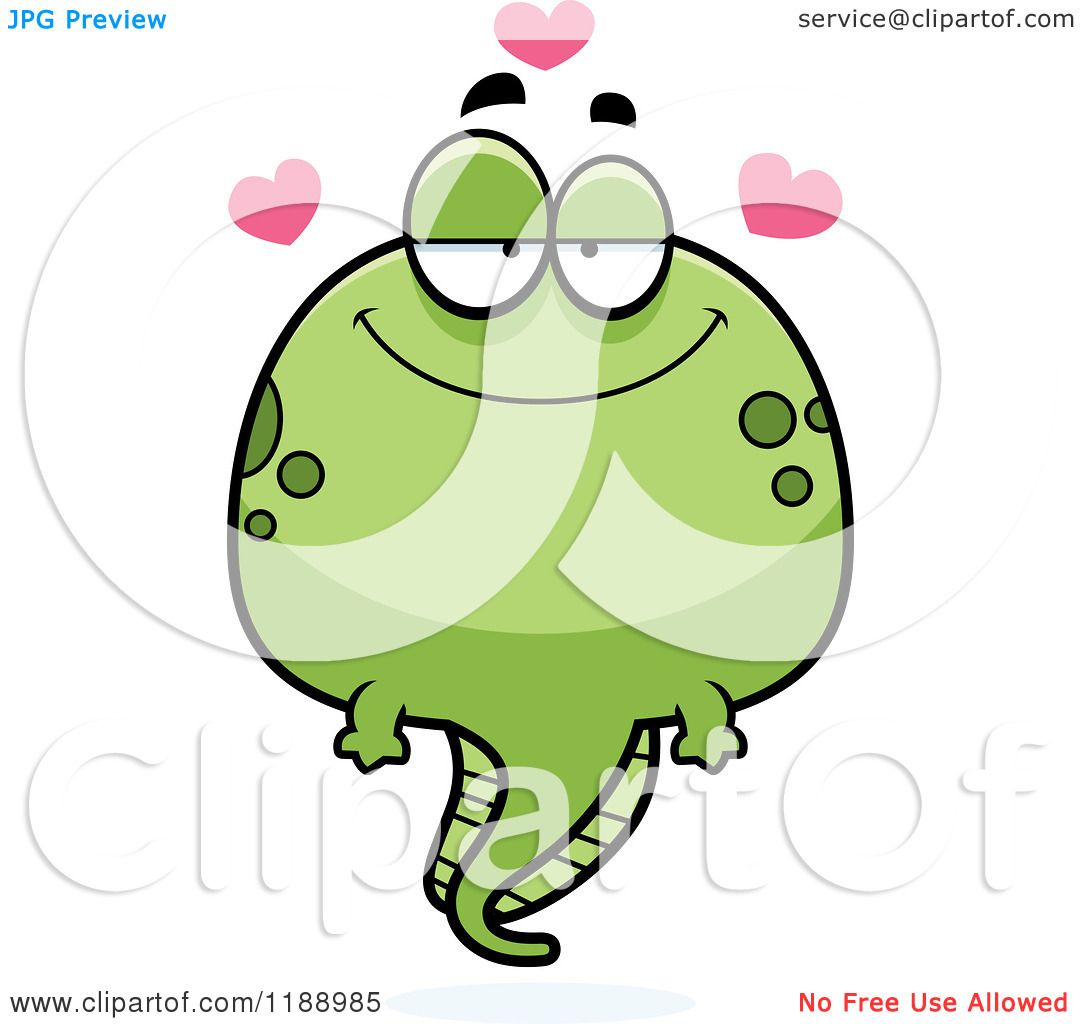 1080x1024 Cartoon Of A Loving Tadpole Mascot