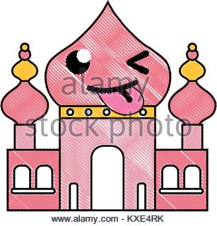 307x320 Funny Taj Mahal Kawaii Cartoon Stock Vector Art Amp Illustration
