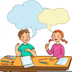 300x300 Two Kids Talking Clipart Free Images