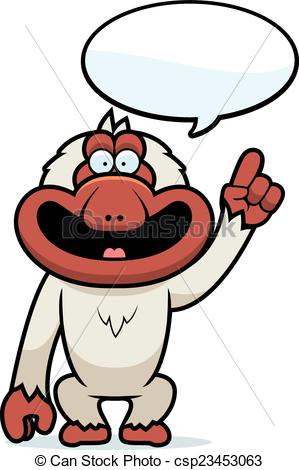 299x470 Cartoon Macaque Talking. A Cartoon Illustration Of A Clip Art