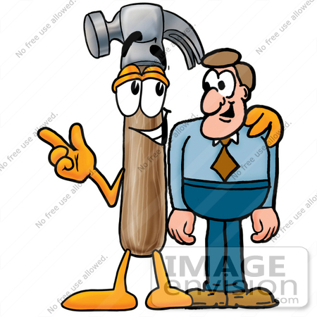 450x450 Cliprt Graphic Of Hammerol Cartoon Character Talking