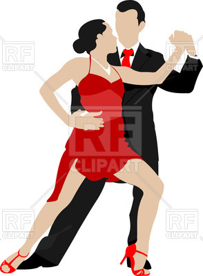 294x400 Couple Of Dancers Dancing Tango Royalty Free Vector Clip Art Image
