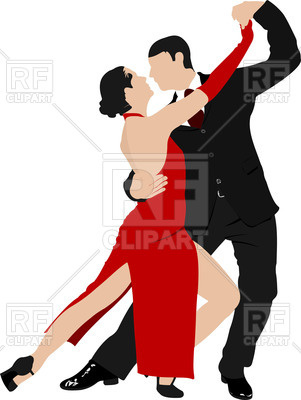 301x400 Couple Of Tango Dancers Royalty Free Vector Clip Art Image