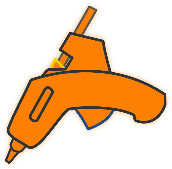 600x591 Glue Gun Tango Icon Clip Art
