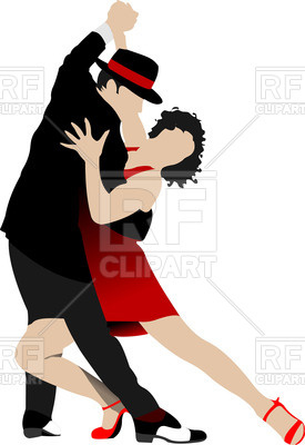 275x400 Couple Dancing A Tango Royalty Free Vector Clip Art Image