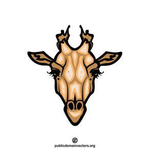 300x300 Giraffe Clip Art Graphics
