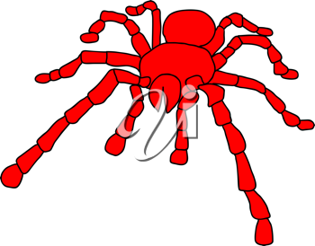 350x274 Royalty Free Clipart Image Of A Tarantula