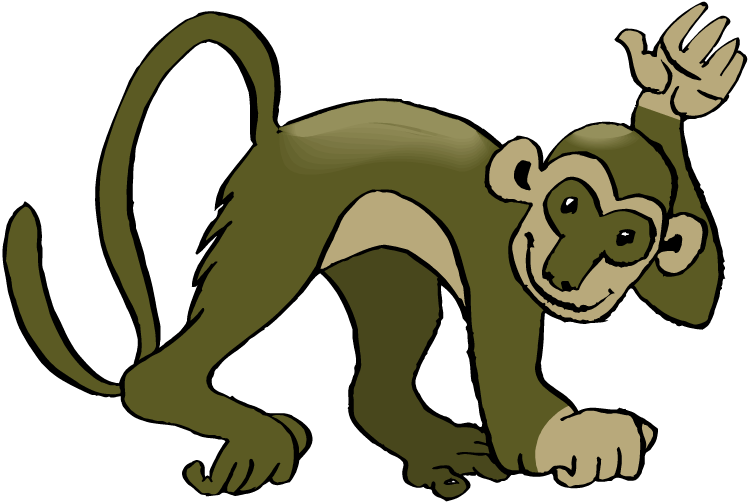 750x502 Spider Monkey Clipart