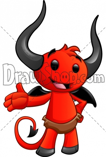 352x519 Devil Clipart Cute