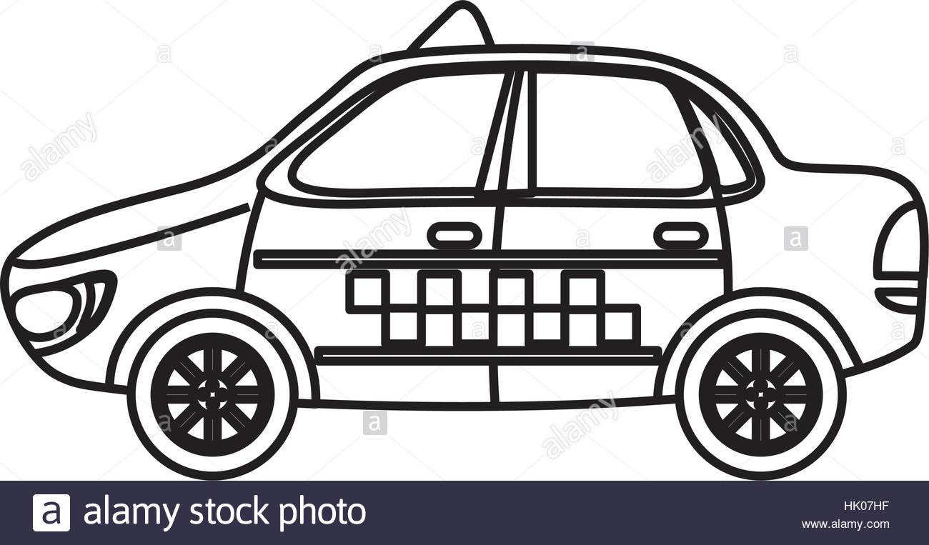 1300x763 Taxi Cab Transport Icon Vector Illustration Graphic Design Stock