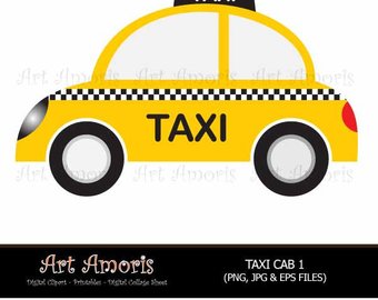 340x270 Taxi Clipart Etsy