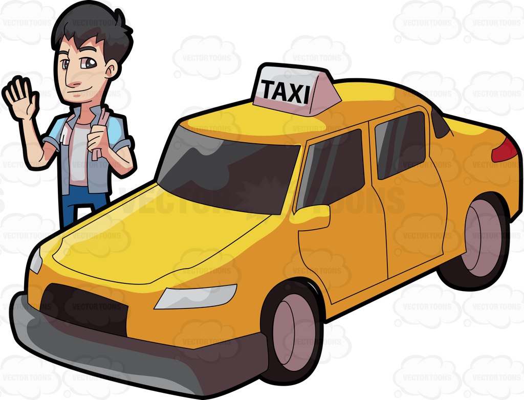 1024x782 Cab Driver Clipart Vector Toons
