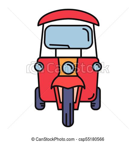 450x470 Thailand Cartoon Icon. Taxi Cartoon Icon. Thailand Tuk Tuk Clip