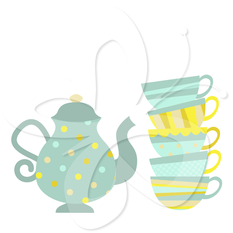 801x800 Victorian Tea Party Clip Art 2936820