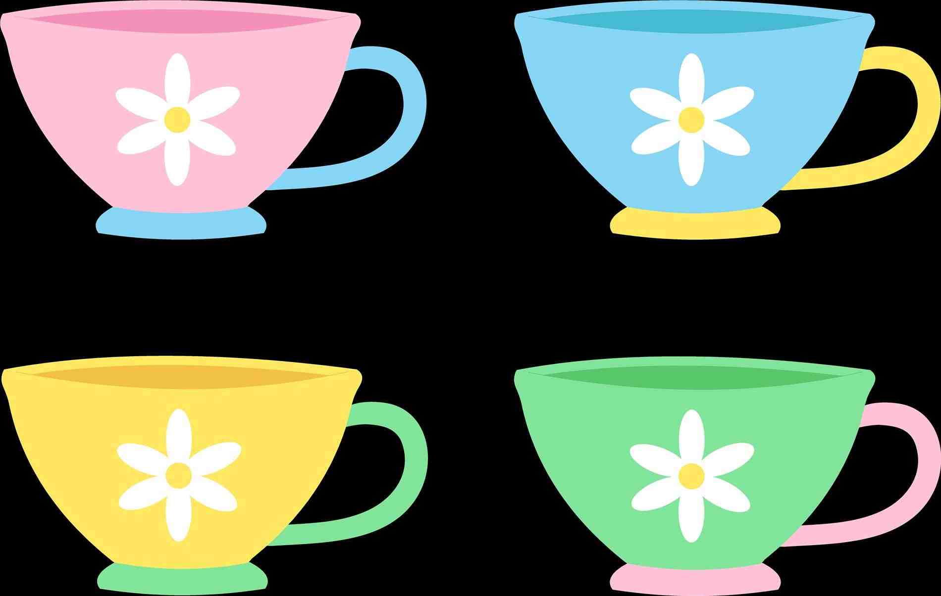 1900x1205 Colorful Coffee Cups Clipart Bobayule Trending Decors
