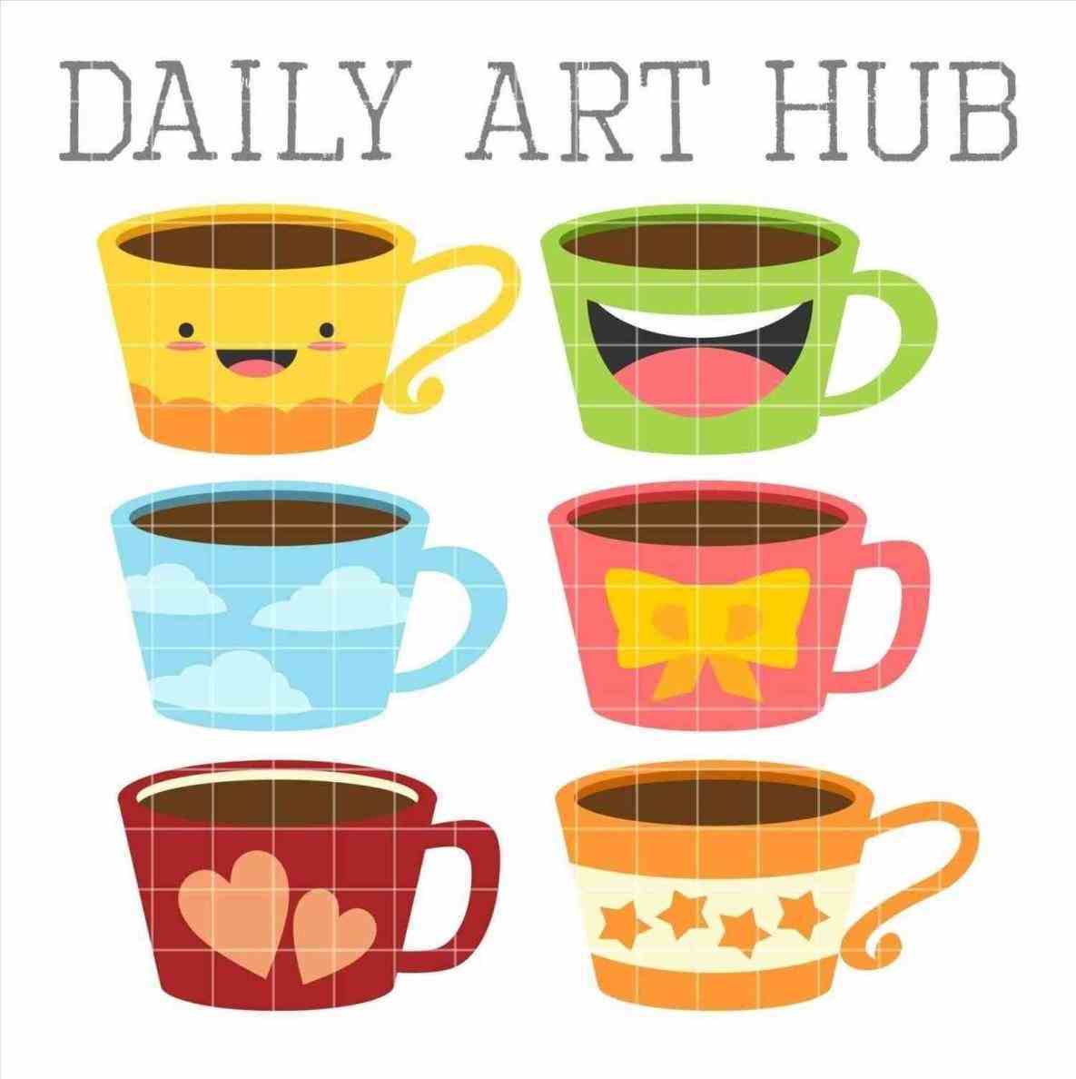 1185x1188 Cups Free Clip Artrhsweetclipartcom Set Cute Coffee Clipart