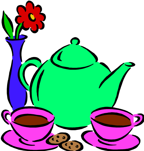 506x530 Tea Set Clipart