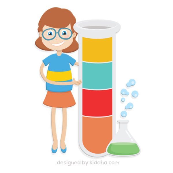 600x600 Free Girl Student With Science Tube Experiment Free Education Clip