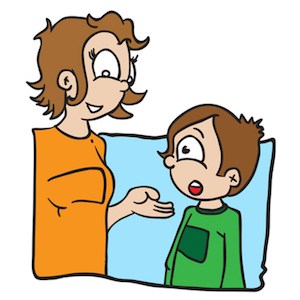 300x300 Collection Of Student Talking To Teacher Clipart High