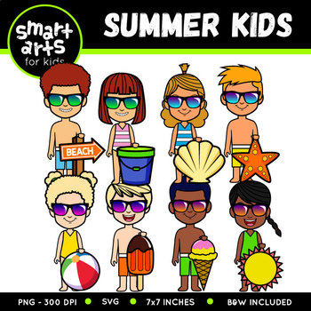 350x350 Summer Kids Clip Art By Smart Arts For Kids Teachers Pay Teachers