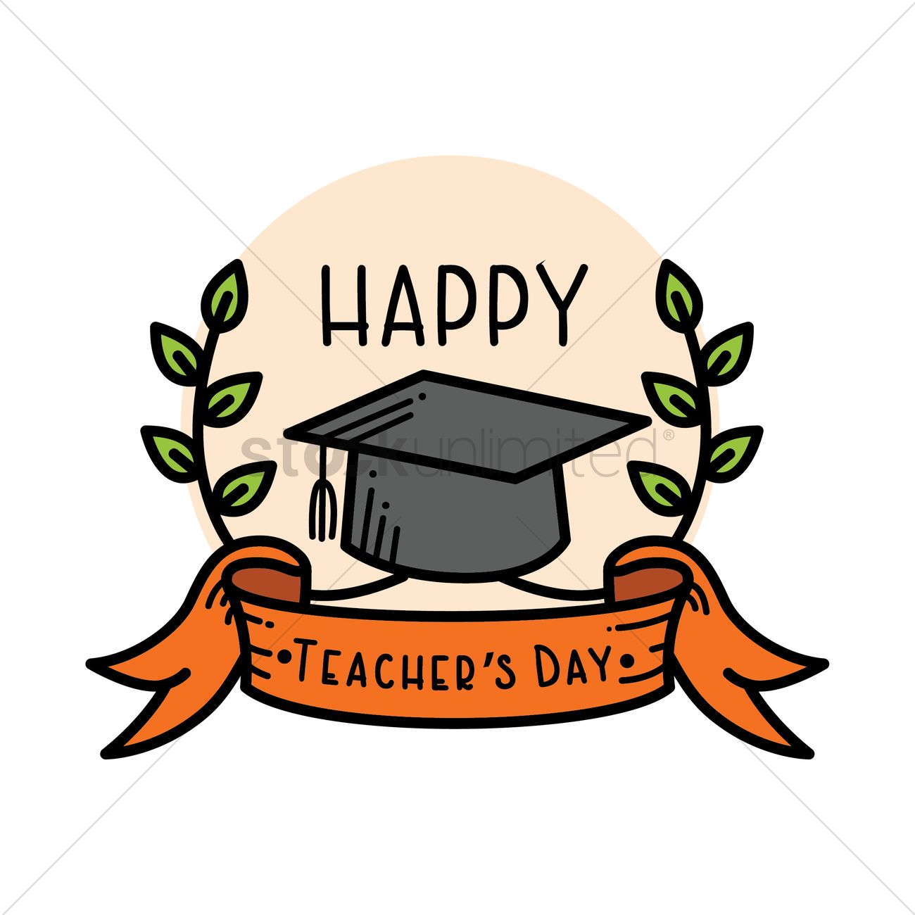 1300x1300 Happy Teacher's Day Design Vector Image