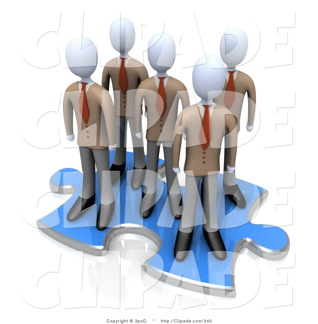 1024x1044 Cliprt Of Group Of Five Businessmen Standing Together On