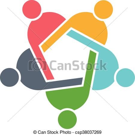 450x451 Clip Art Vector Of People Family Logo