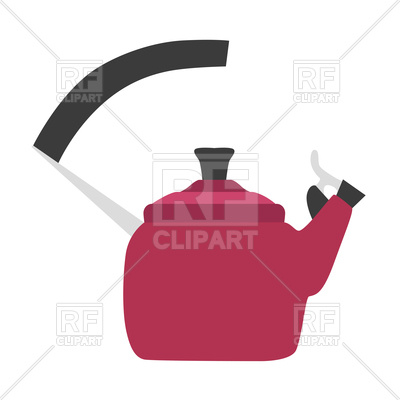 400x400 Kettle Flat Icon Royalty Free Vector Clip Art Image