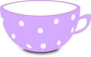 298x189 Tea Cup Purple And White Clip Art