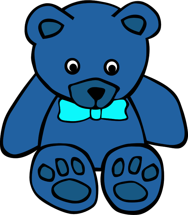 600x687 Rainbow Teddy Bear Clipart