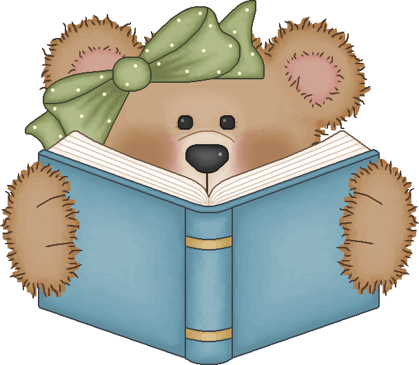 608x529 Vintage Bear Clip Art Bear Reading A Book ~~cute Clip Art