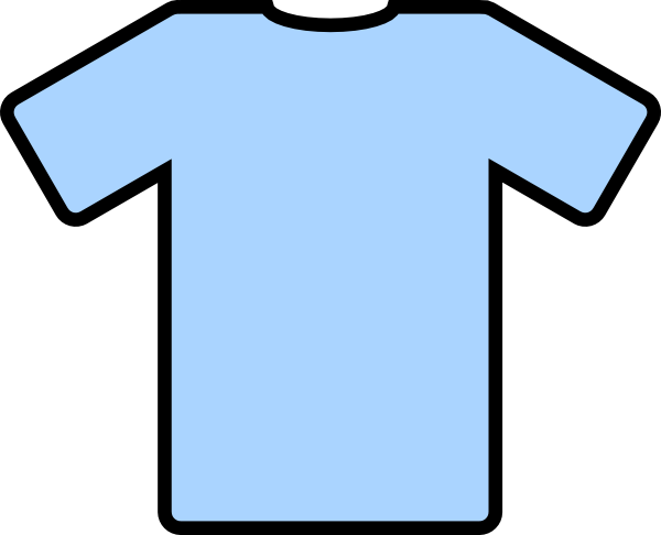 600x486 Blue T Shirt Clipart