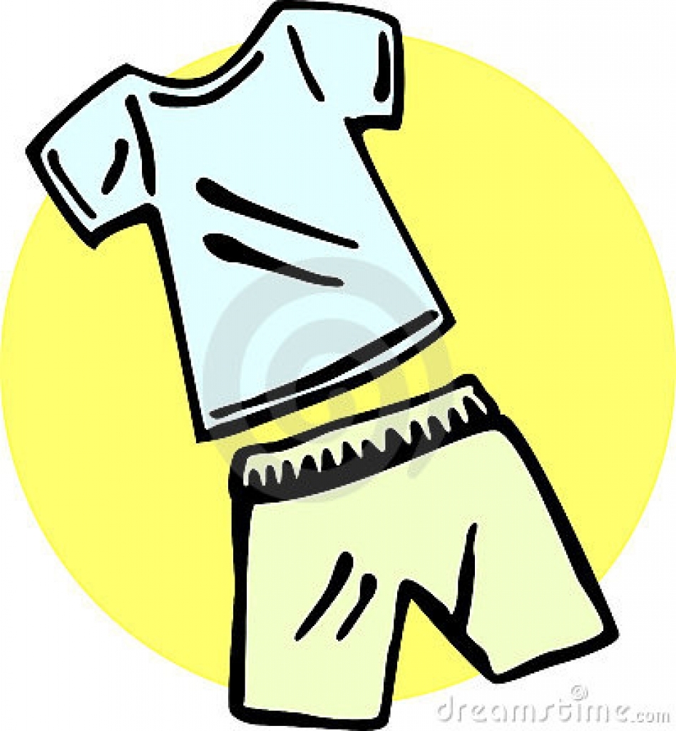 948x1024 Shirt And Shorts Vector Illustration Royalty Free Stock Image