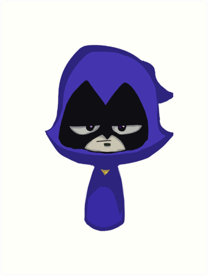 413x549 Raven Teen Titans Art Prints By Colorexcursion Redbubble