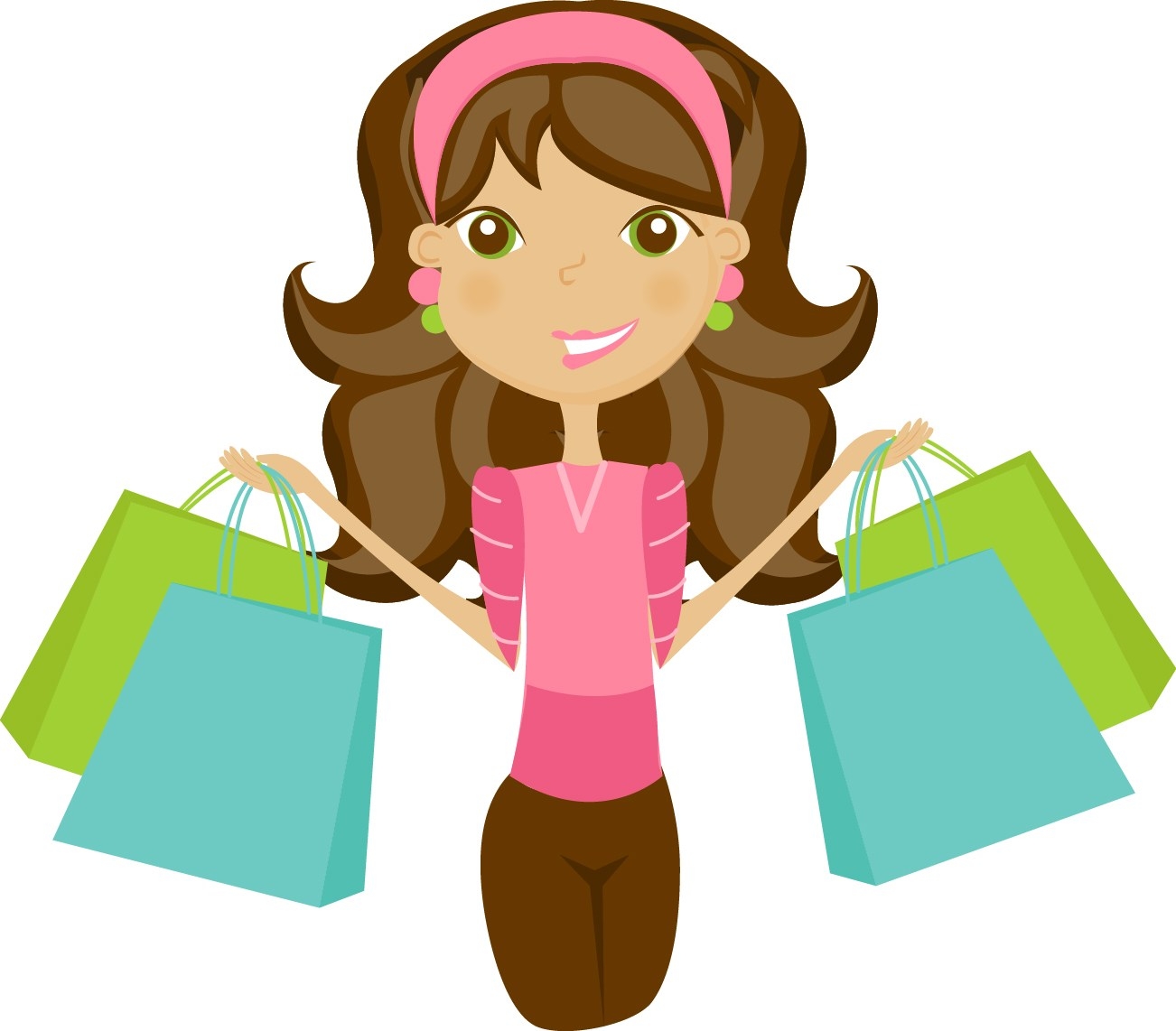 1302x1142 Cute Shopping Clipart