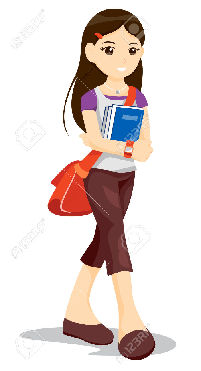 703x1300 Teen Student Clipart
