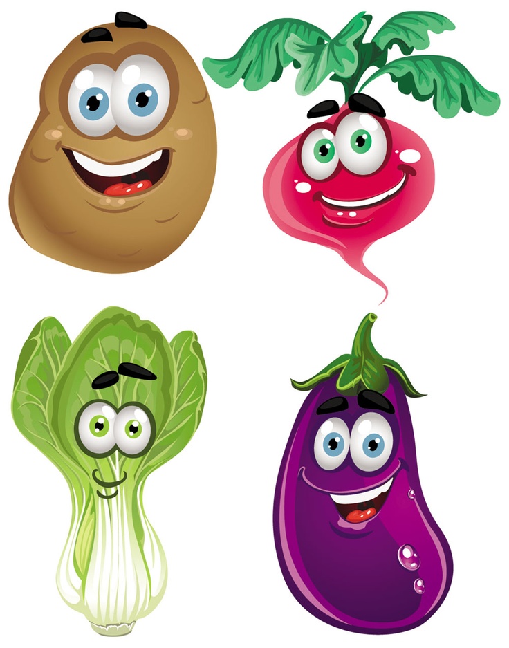 736x937 Vegetables With Faces Clipart 5762849