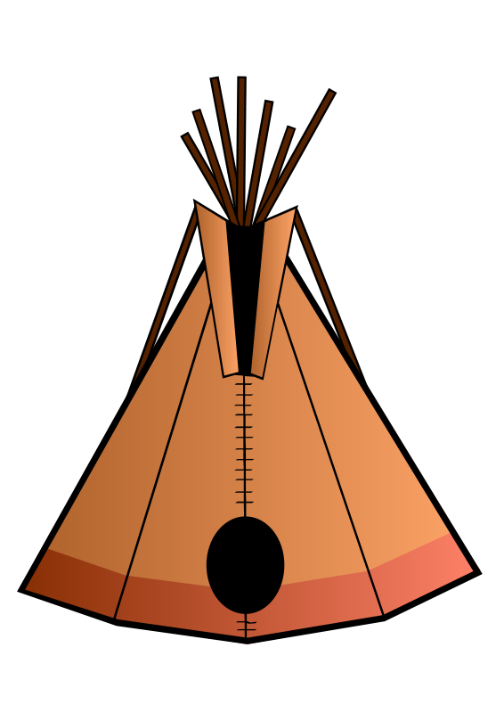 566x800 Free Clipart Teepee Jules