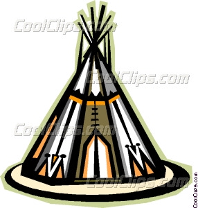 286x300 Teepee Vector Clip Art
