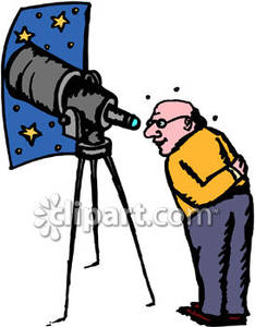 234x300 Man Stargazing Through A Telescope